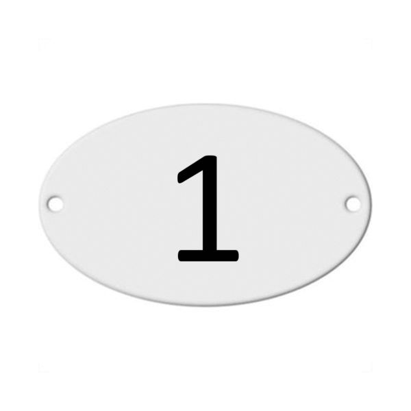 NUMERO ALUMINIO PADRÃO COPEL OVAL 1