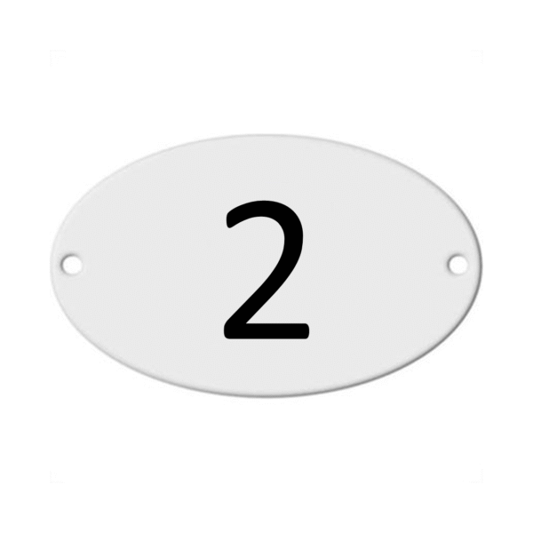 NUMERO ALUMINIO PADRÃO COPEL OVAL 2