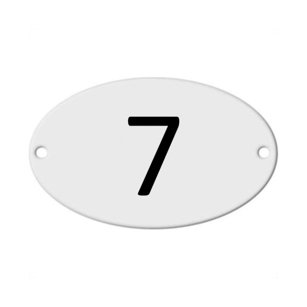 NUMERO ALUMINIO PADRÃO COPEL OVAL 7