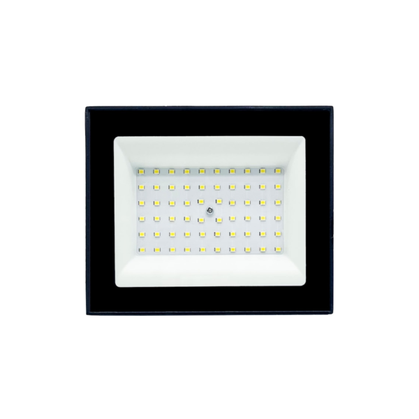 REFLETOR LED SLIM 100W BIV PRETO 6500K OUROLUX