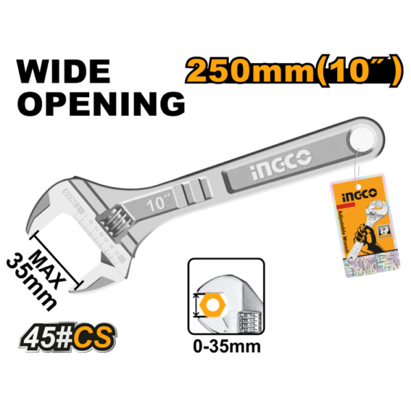 CHAVE AJUSTAVEL INGLESA 10" INGCO HADW131102